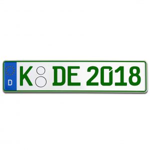 Grüne Steuerbefreite Kennzeichen