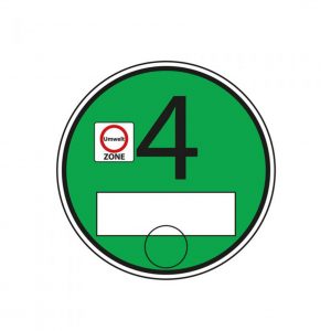 Grüne Feinstaubplakette